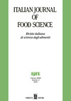 ITALIAN JOURNAL OF FOOD SCIENCE封面